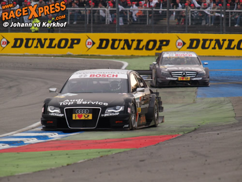 Timo Scheider voor Paul di Resta